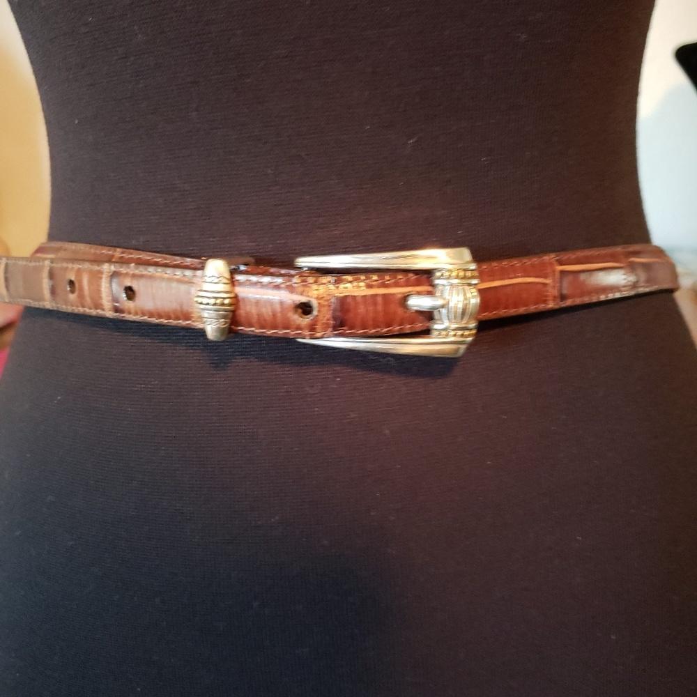 Brighton Belt with Silver Hardware